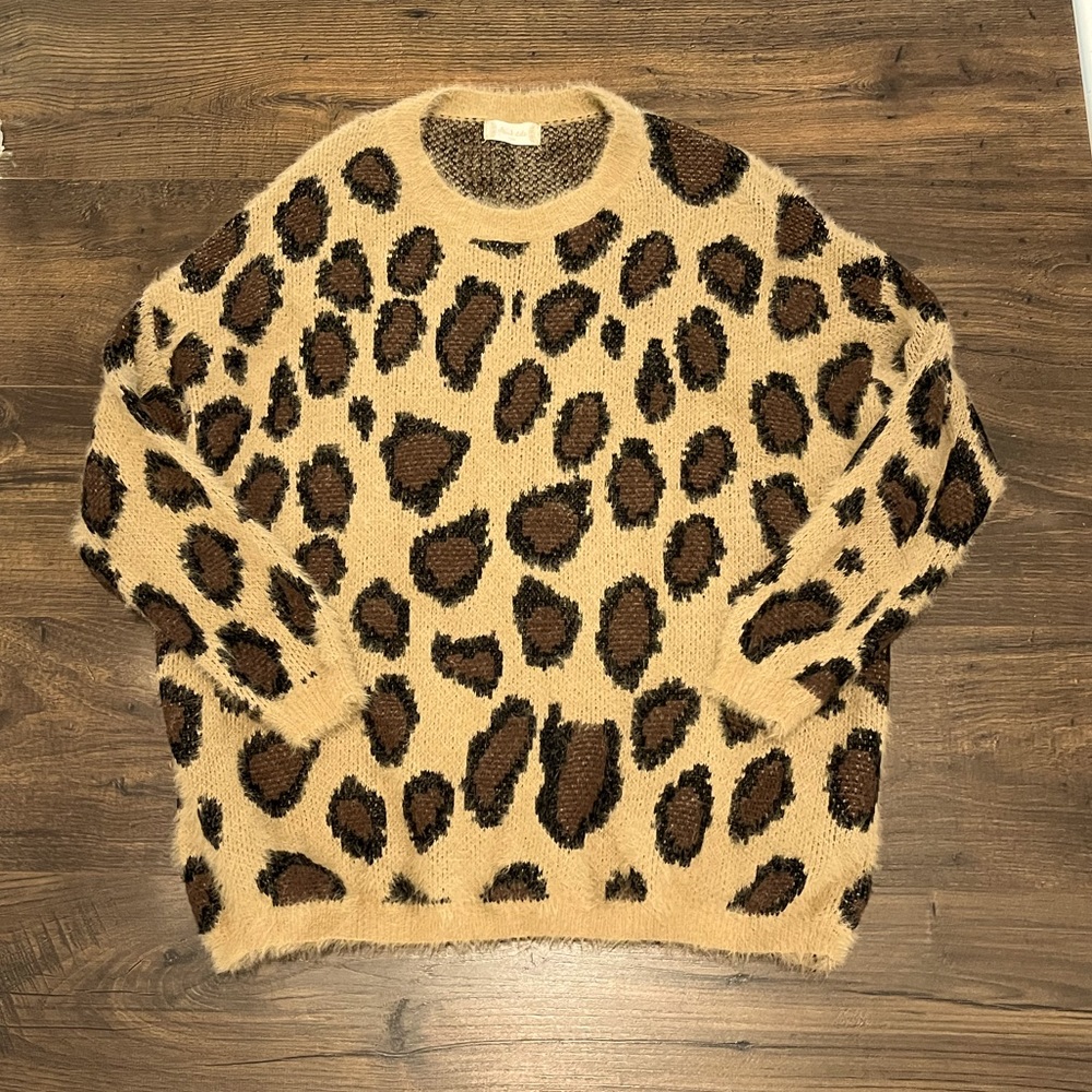 Altar’d State Leopard Print Sweater